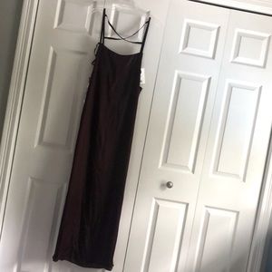 Fame and Partners Burgundy Maxi Dress